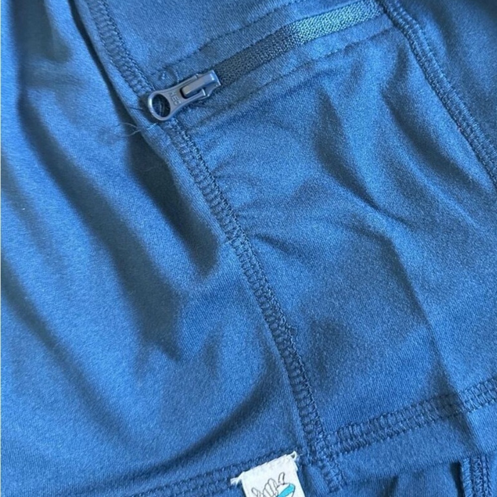 Beach Bros Boy’s Steel Blue Long Sleeve zip up sun protection, fast drying - Picture 3 of 5